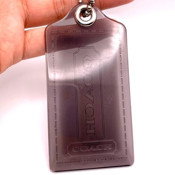 COACH Poppy Gray Replacement Hang Tag Bag Charm Fob - Picture 2 of 3